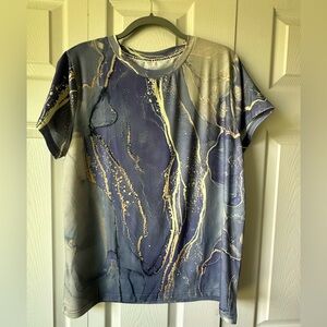 Women’s T-Shirt lavender marble XL